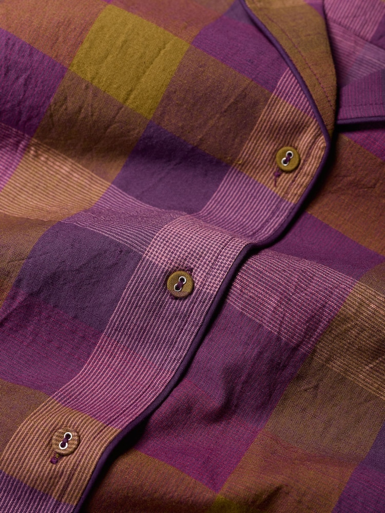 Seasalt Cornwall Purple Sailing Moon Pyjamas - Image 5 of 5 Seasalt Cornwall Purple Sailing Moon Pyjamas - Image 5 of 5