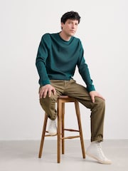 Seasalt Cornwall Blue Mens Jackline Waffle Jersey Top - Image 4 of 5