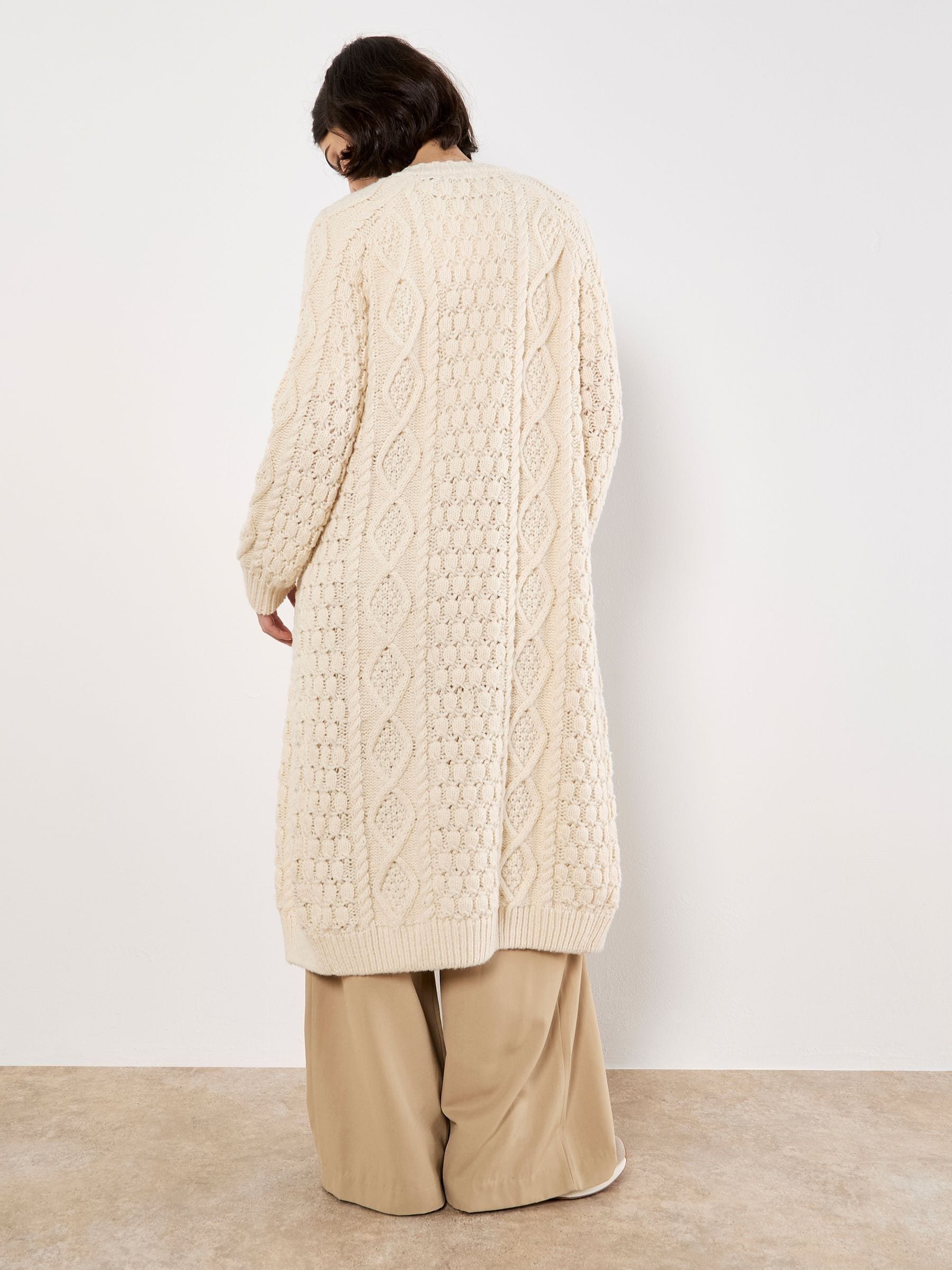 Buy Apricot Cream Cable Knit Open Midi Cardigan from Next Australia