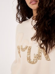 Apricot Cream Rock Cropped Jumper - Image 3 of 4