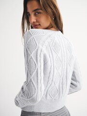 Abercrombie & Fitch Grey Cardigan - Image 3 of 6