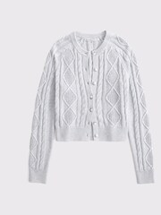 Abercrombie & Fitch Grey Cardigan - Image 6 of 6