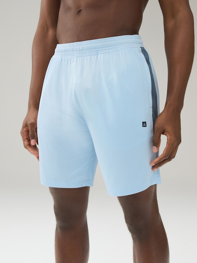 Light Blue Active Training Gym Shorts - Image 1 of 7