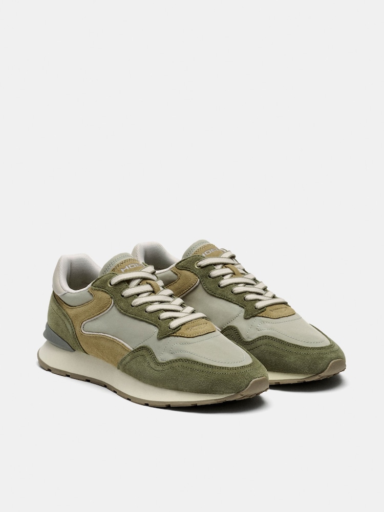HOFF Khaki Green City Trainers - Image 1 of 2