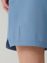 Steel Blue 7 Inch Active Gym Sports Shorts - Image 5 of 9