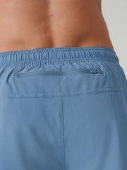 Steel Blue 7 Inch Active Gym Sports Shorts - Image 6 of 9
