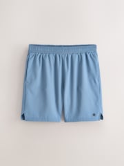 Steel Blue 7 Inch Active Gym Sports Shorts - Image 7 of 9