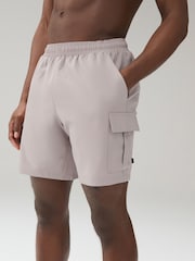 Culoarea pietrei neutră - Pantaloni scurți de antrenament Cargo Active Gym - Imaginea 1 din 11