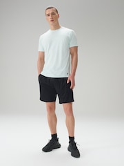 Black/Slate Grey 7 Inch Active Gym Sports Shorts 2 Pack - Image 2 of 11