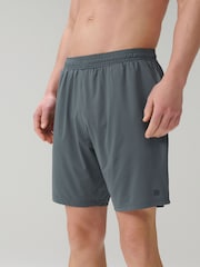 Black/Slate Grey 7 Inch Active Gym Sports Shorts 2 Pack - Image 4 of 11