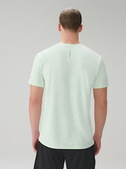 Aqua Blue Active Jacquard T-Shirt - Image 2 of 8