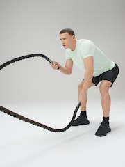 Aqua Blue Active Jacquard T-Shirt - Image 4 of 8