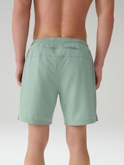 Sage Green 7 Inch Active Gym Sports Shorts - Image 3 of 8