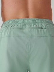 Sage Green 7 Inch Active Gym Sports Shorts - Image 5 of 8