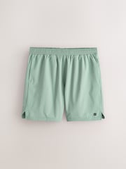 Sage Green 7 Inch Active Gym Sports Shorts - Image 6 of 8