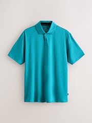 Navy Blue Active Golf Mesh Training Polo Tops 3 Pack - Image 3 of 8