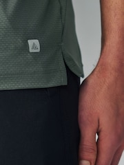 Khaki Green Active Gym Textured Training T-Shirt - Image 7 of 10