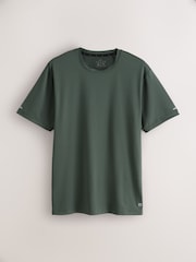 Khaki Green Active Gym Textured Training T-Shirt - Image 8 of 10