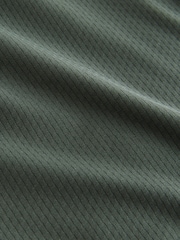 Khaki Green Active Gym Textured Training T-Shirt - Image 9 of 10