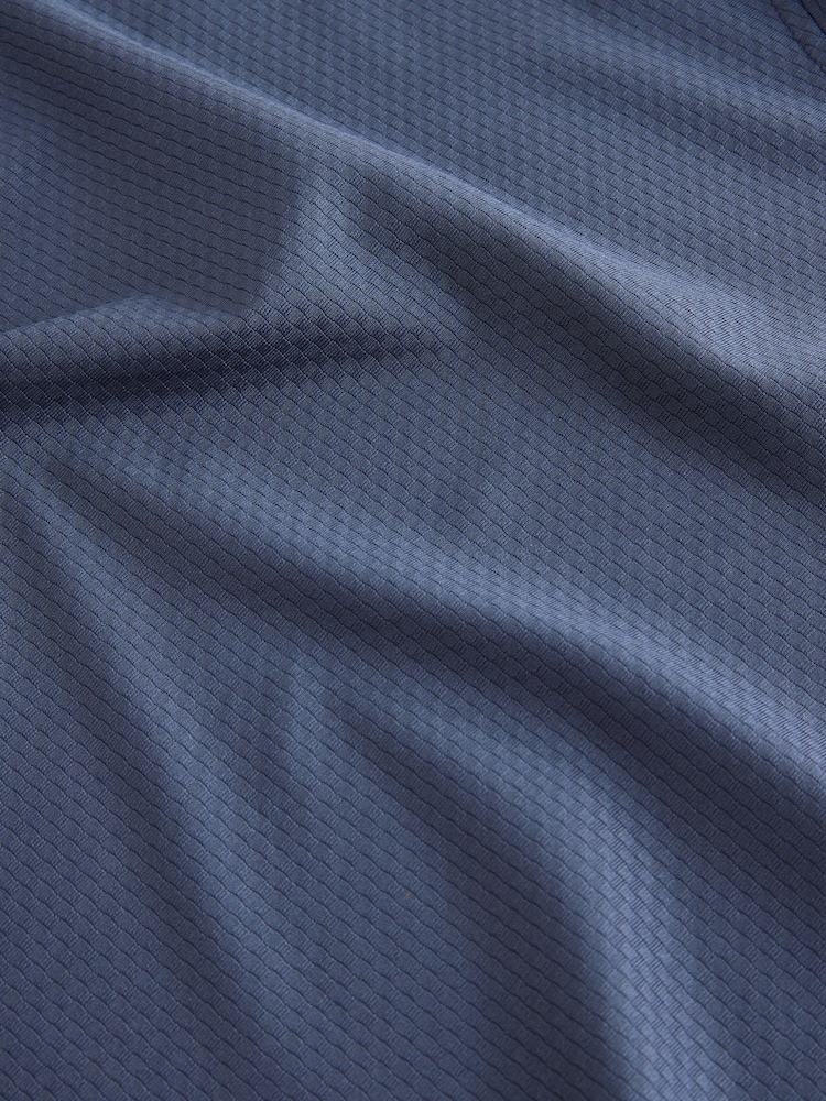 Steel Blue Active Gym Textured Training T-Shirt - Image 9 of 9