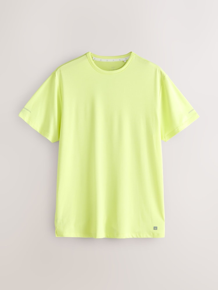 Yellow Short Sleeve Tee Active Gym Training Top - Image 1 of 3