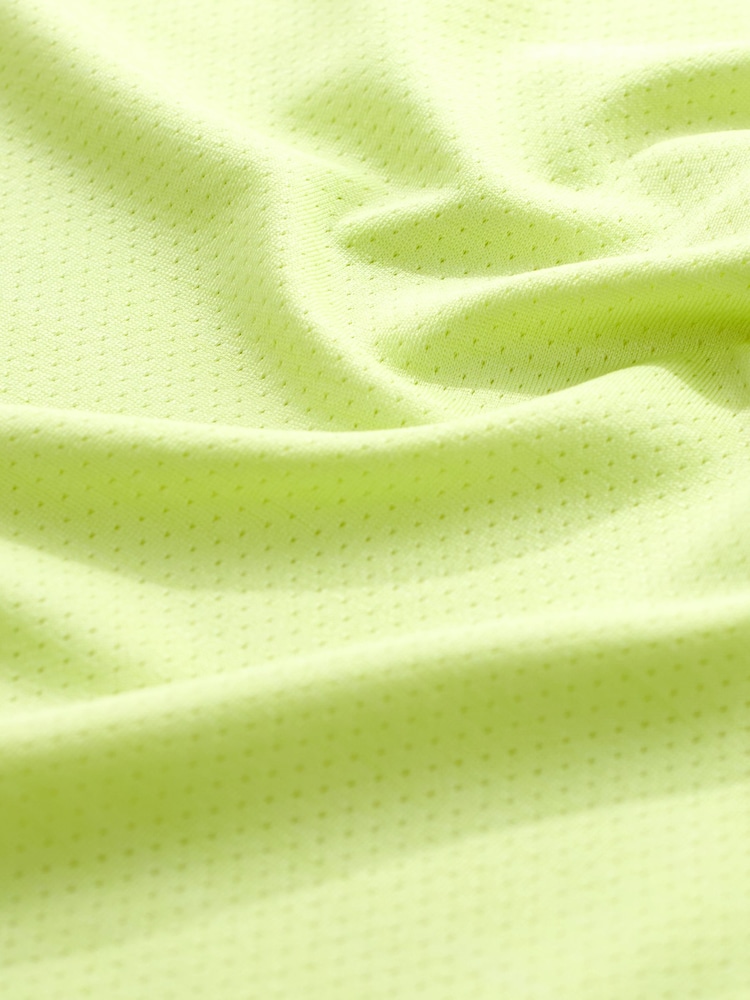 Yellow Short Sleeve Tee Active Gym Training Top - Image 3 of 3