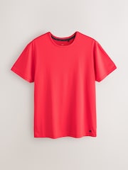 Bright Red Short Sleeve Tee Active Gym Training Top - Image 1 of 3