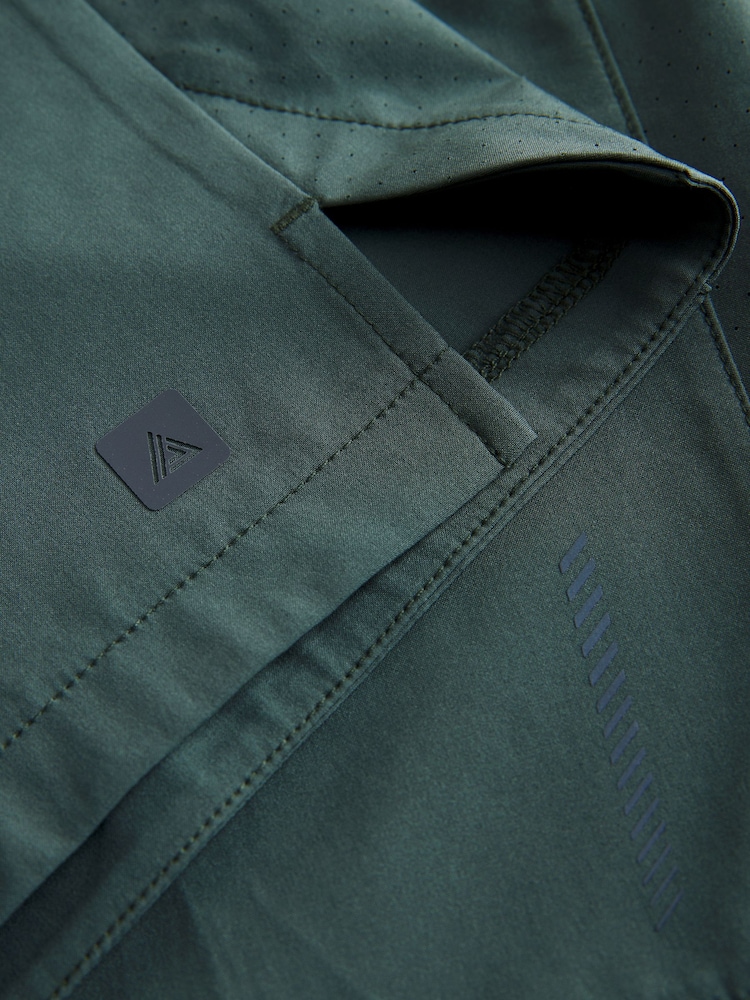 Хаки жасыл - 9 дюйм - Белсенді спортзалға арналған спорттық шорттар - 9суретінің 9 суреті