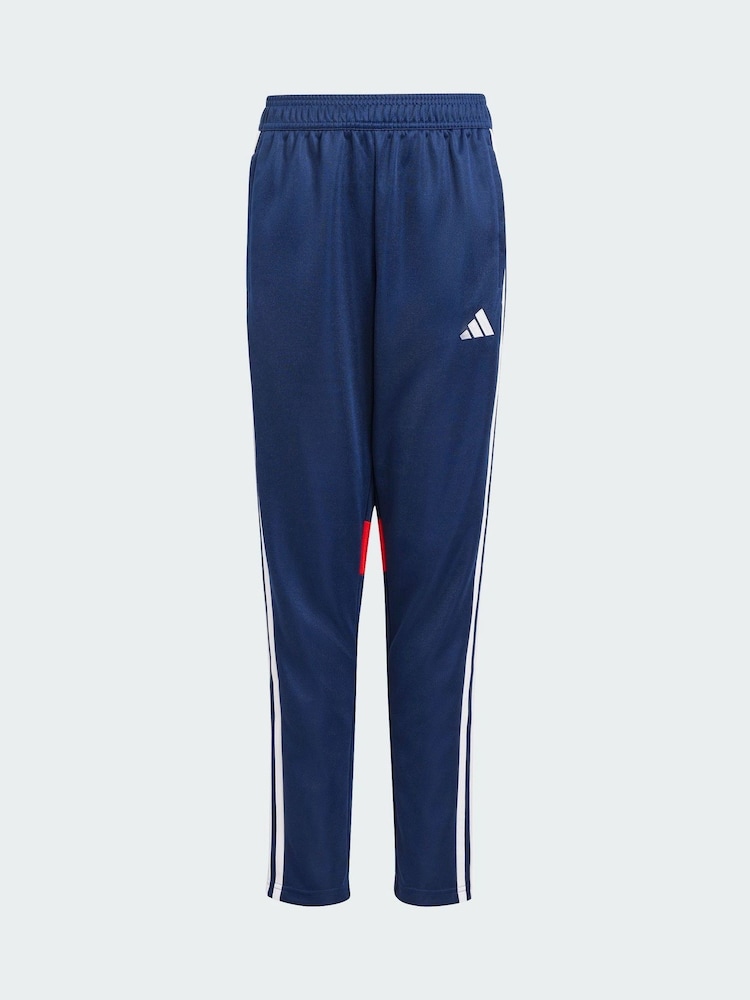 adidas Blue Tiro 25 Essentials Kids Training Tracksuit Bottoms - Image 5 of 5