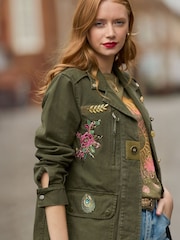 Joe Browns Green Embellished Utility Jacket - Image 2 of 7