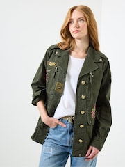 Joe Browns Green Embellished Utility Jacket - Image 6 of 7