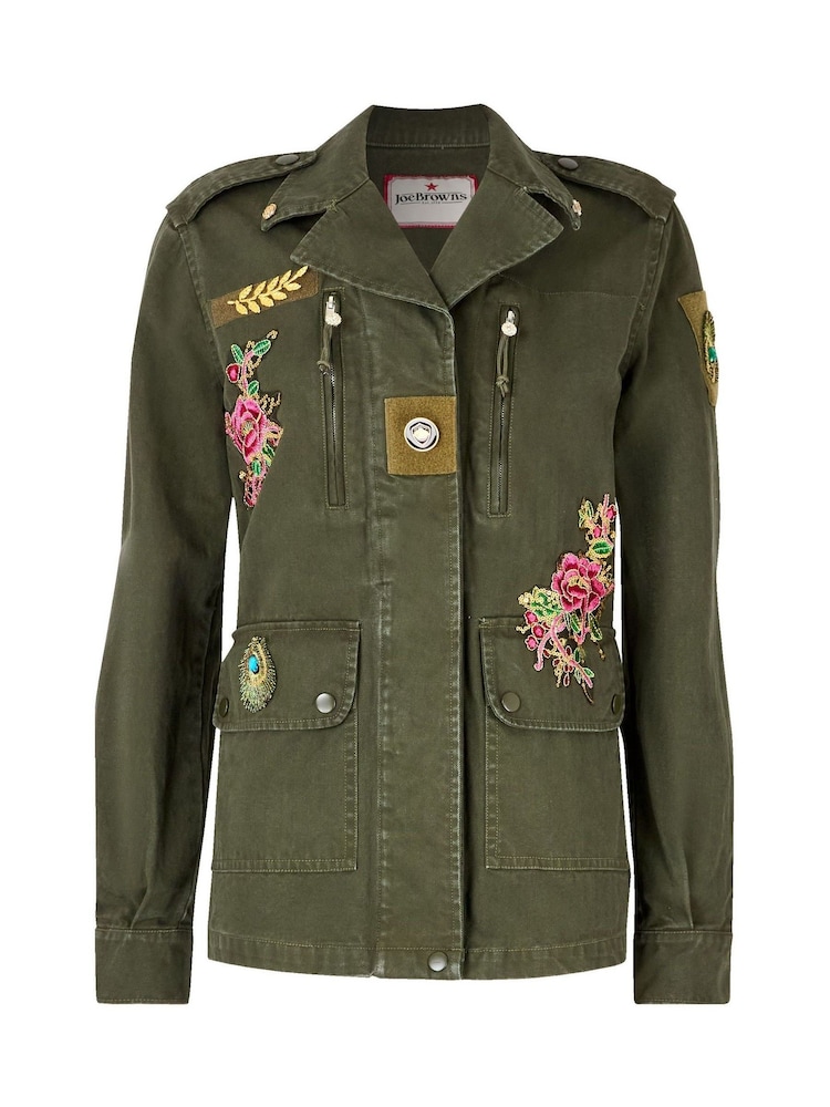 Joe Browns Green Embellished Utility Jacket - Image 7 of 7