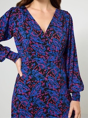 Joe Browns Blue Butterfly Print Jersey Midi Dress - Image 4 of 5