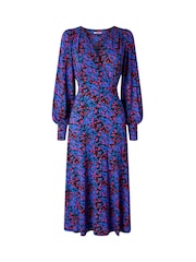 Joe Browns Blue Butterfly Print Jersey Midi Dress - Image 5 of 5
