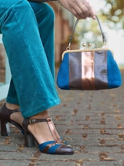 Joe Browns Brown Ankle Strap T-Bar Shoes - Image 2 of 7