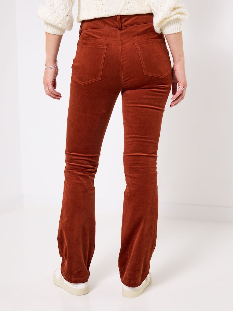 Joe Browns Brown Bootcut Moleskin Trousers - Image 2 of 5 Joe Browns Brown Bootcut Moleskin Trousers - Image 2 of 5