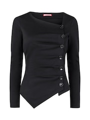 Joe Browns Black Asymmetric Top - Image 5 of 5