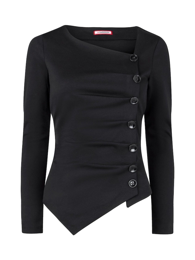 Joe Browns Black Asymmetric Top - Image 5 of 5
