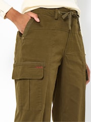 Joe Browns Green Adjustable Waist Cargo Trousers - Image 4 of 5