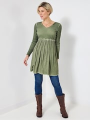 Joe Browns Green Green Jersey Tunic - Image 3 of 5
