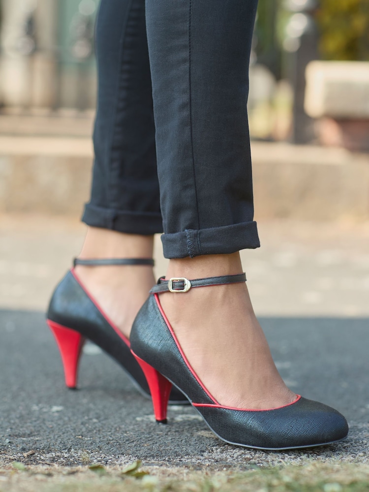 Joe Browns Black Ankle Strap Vintage Style Shoes - Image 1 of 7 Joe Browns Black Ankle Strap Vintage Style Shoes - Image 1 of 7
