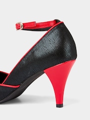 Joe Browns Black Ankle Strap Vintage Style Shoes - Image 7 of 7