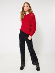 Joe Browns Black Gold Embroidery Straight Jeans - Image 3 of 6