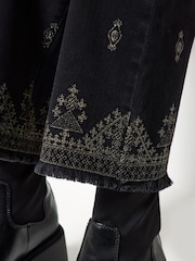 Joe Browns Black Gold Embroidery Straight Jeans - Image 5 of 6