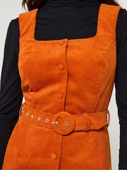 Joe Browns Orange Autumn Cord Pinafore - Image 3 of 7