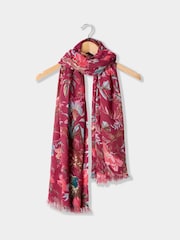 Joe Browns Red Autumn Chic Lightweight Floral Scarf - Image 1 of 5