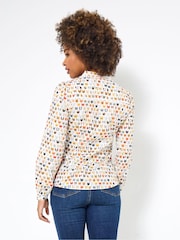 Joe Browns White Cat Print Shirt - Image 4 of 5