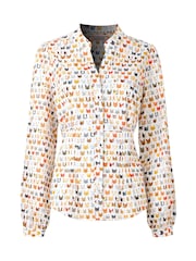 Joe Browns White Cat Print Shirt - Image 5 of 5