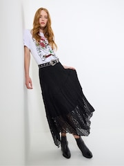 Joe Browns Black Lace Maxi Skirt - Image 2 of 6