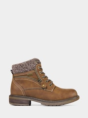Joe Browns Brown Autumn Hiking Style Ankle Boots - Image 4 of 7